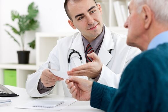 Partida para un médico debido a la alta patológica en los hombres